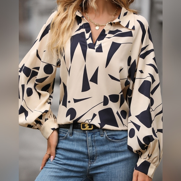 Monochrome Dreams Blouse - Picture 2 of 5